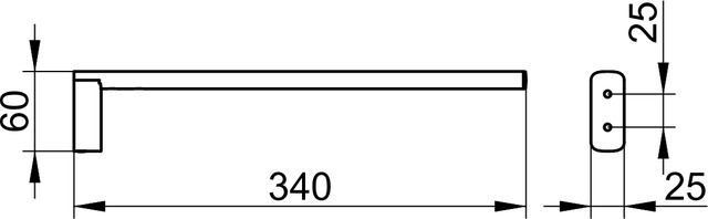 11522010000 Полотенцедержатель KEUCO Edition 400 - Вид №2