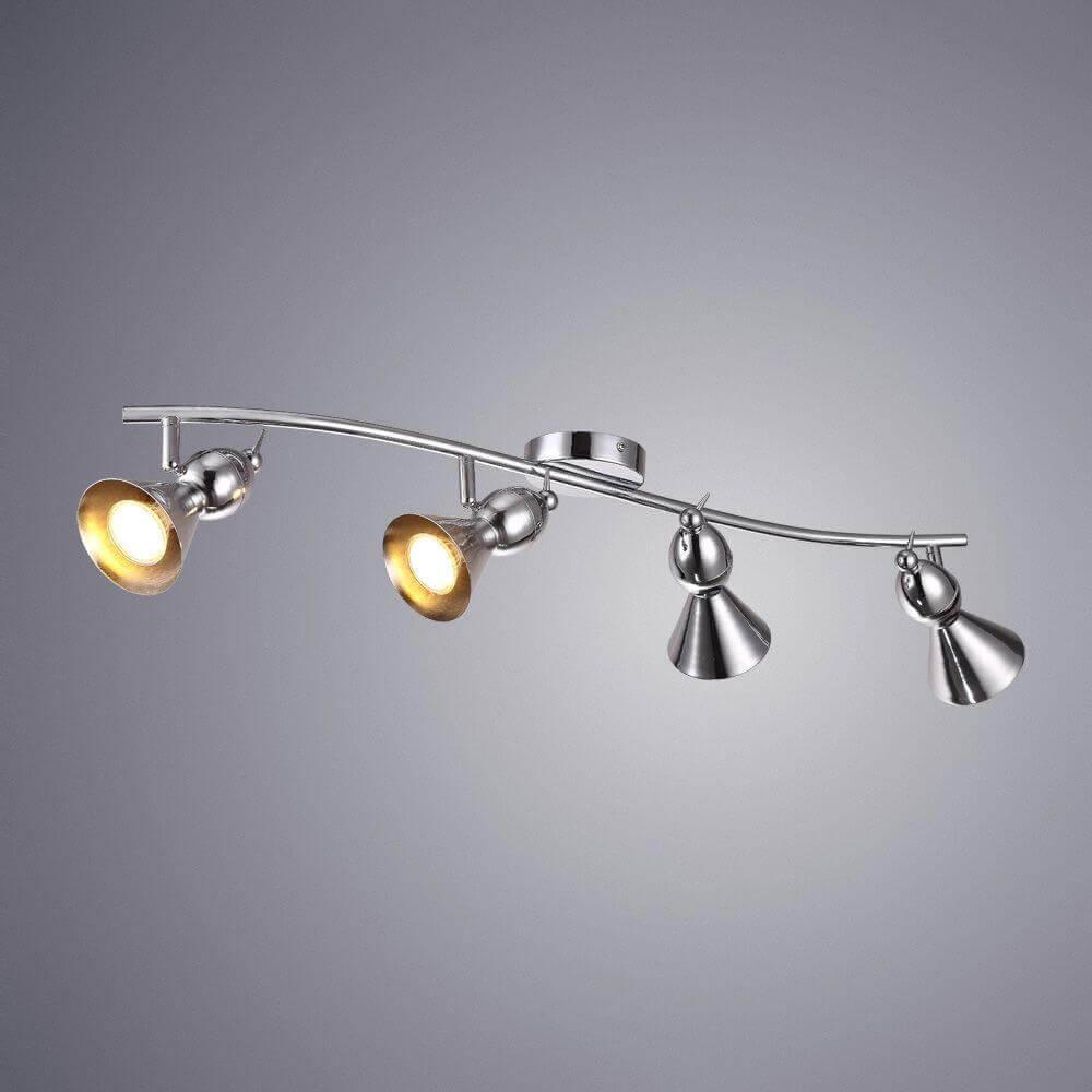 Спот потолочный галогеновый на 4 лампы хром Picchio A9229PL-4CC ARTE LAMP PICCHIO CHROME 00-3924237 Хром  - Вид №1