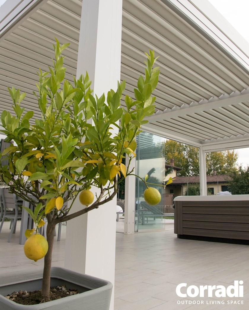 Corradi Отдельностоящая алюминиевая пергола с регулируемыми жалюзи Bioclimatics sun-id-1480320 - Вид №5