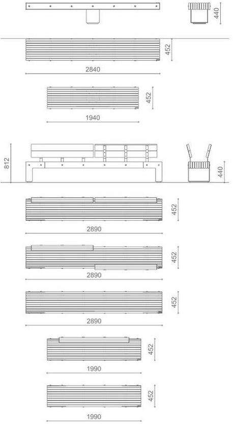 Metalco Деревянная скамья sun-id-1379165 - Вид №5