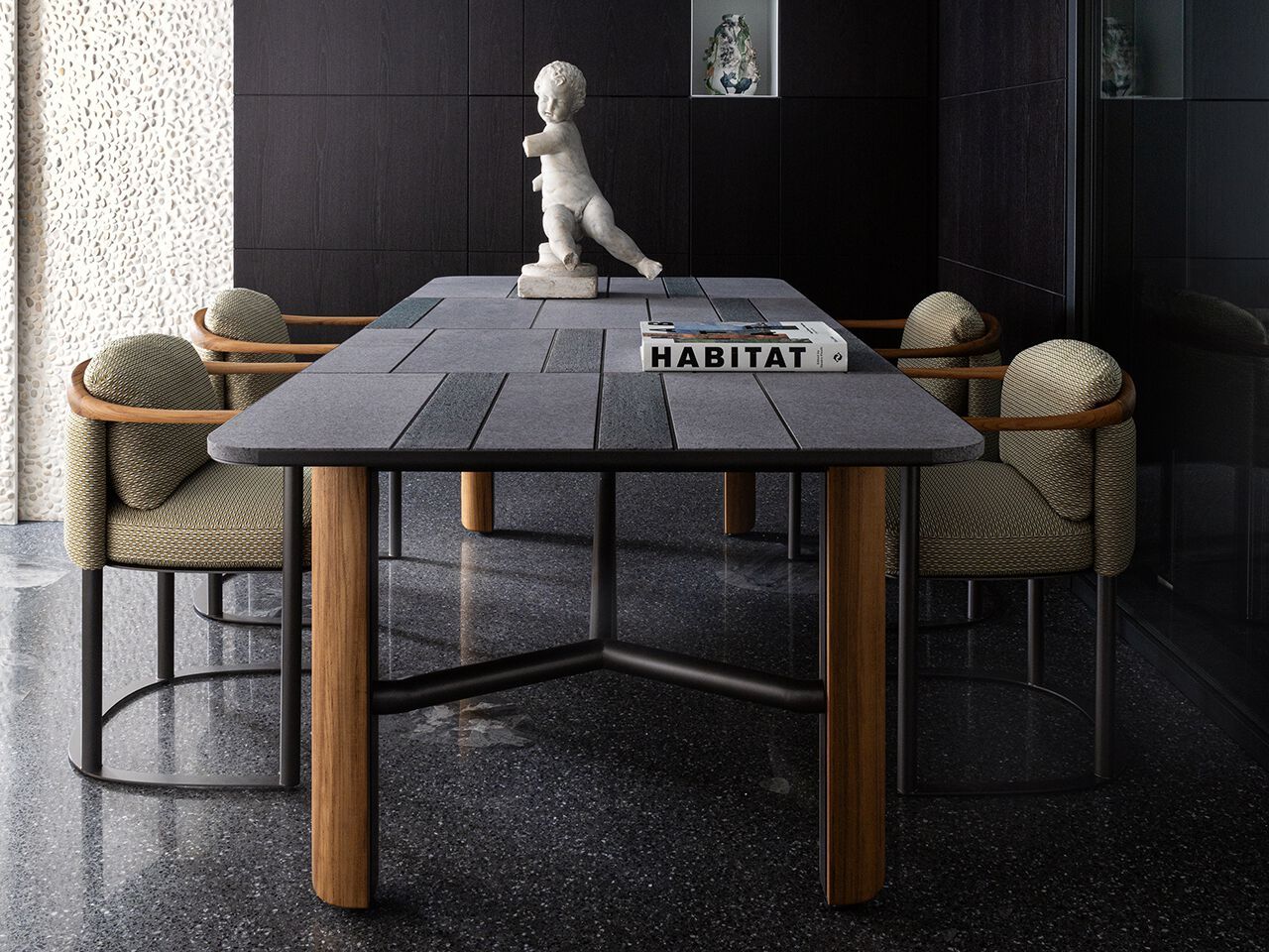 Садовый стол из лавового камня Giorgetti Moorea ARCH-00125779 - Вид №2