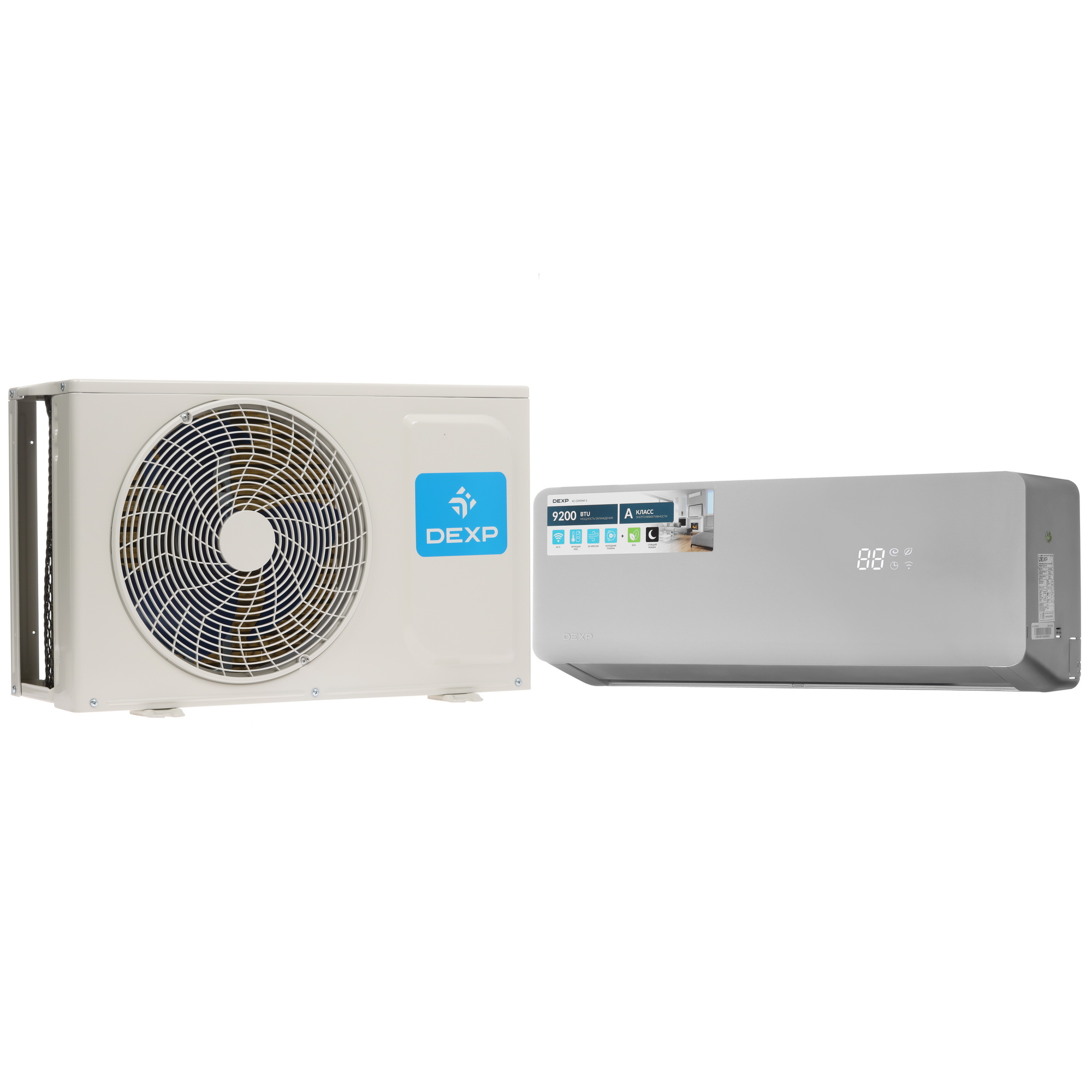 9017828 Кондиционер настенный сплит-система DEXP AC-CD9ONF-S серый STDN-0074550
