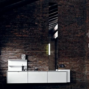 Комбинация ванной комнаты PV02 в отделке Prop 49 Milltek/ L41 Bianco MILLDUE PIVOT