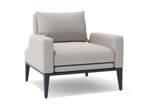 Тканевое садовое кресло с подлокотниками