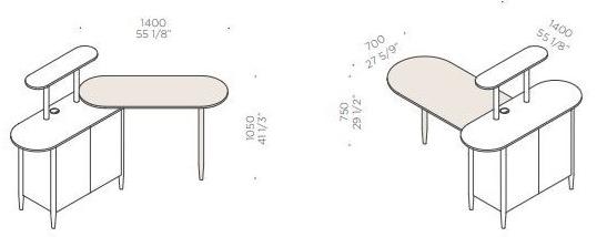 Martex Деревянная барная стойка Nucleo sun-id-1374794 - Вид №6