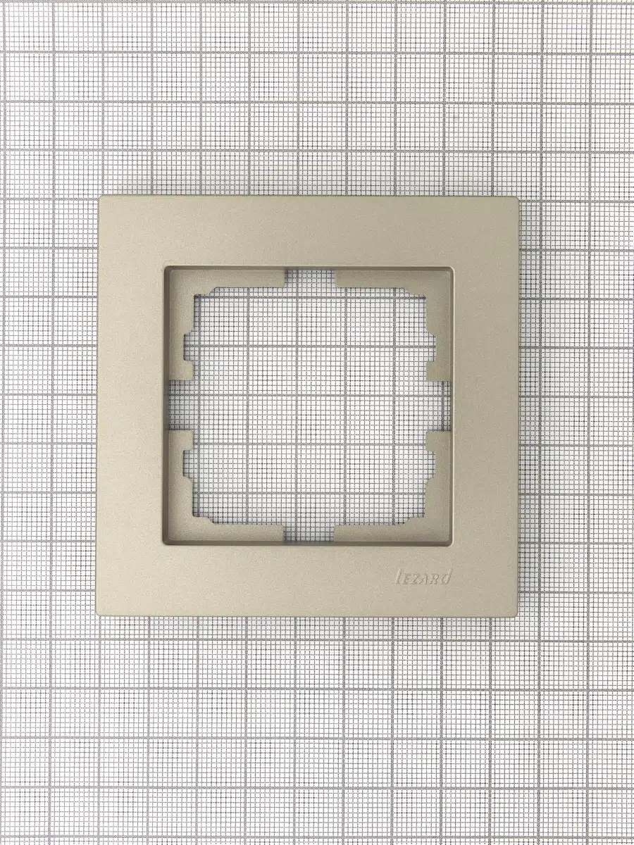 VESNA Рамка 1-ая горизонтальная без вст титан LEZARD 742-3700-146 - Вид №2