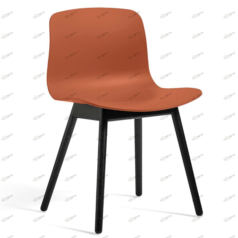 Стул AAC12, оранжевый с черными ножками Hay 932113