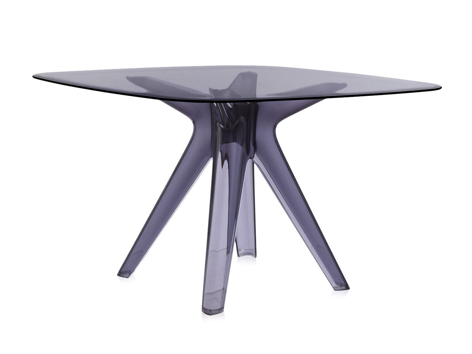 Квадратный стол из хрусталя и инженерного пластика Kartell SIR GIO ARCH-00107757