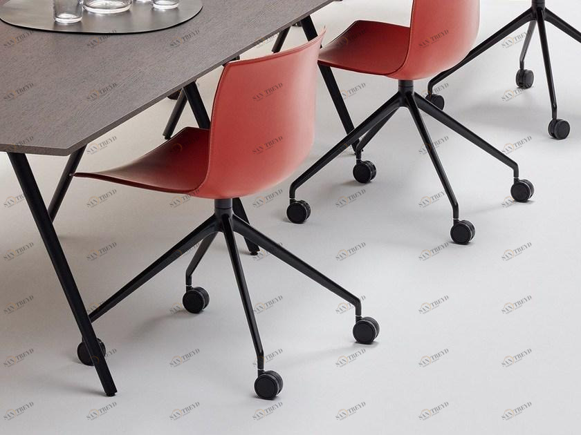 arper Кожаное кресло на колесиках Catifa 53 sun-id-1476871