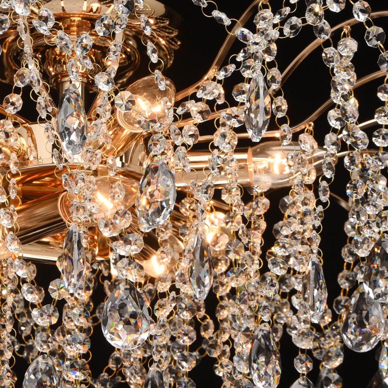 Потолочная люстра MW-Light Бриз 464018709 MW-LIGHT ДИЗАЙНЕРСКИЕ, БРИЗ 220043 Золотой  - Вид №3