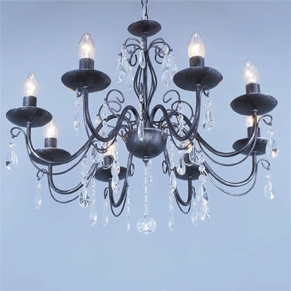 Люстра De Markt Аврора с хрустальными подвесками для гостиной и столовой 82312578 STLM-0024422 - Вид №2