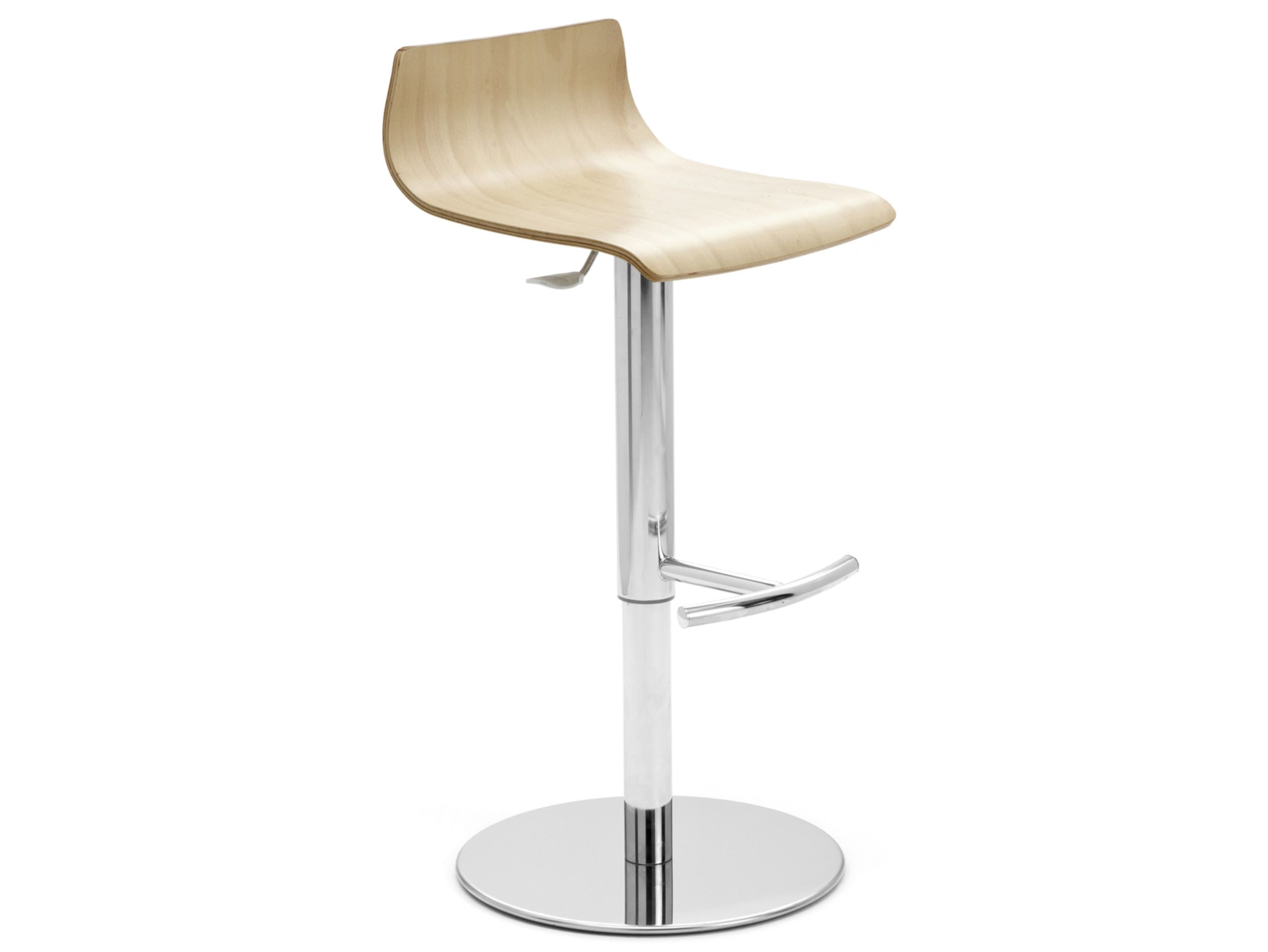 Высокий стул из многослойной и хромированной стали Leyform My Stool ARCH-00107094