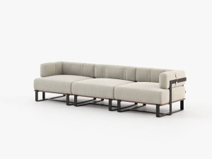 3-местный тканевый садовый диван