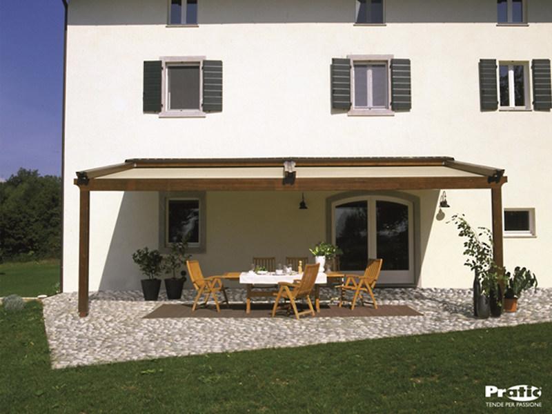 PRATIC F.lli ORIOLI Деревянная пергола с раздвижной крышкой Tecnic sun-id-1351848 - Вид №1