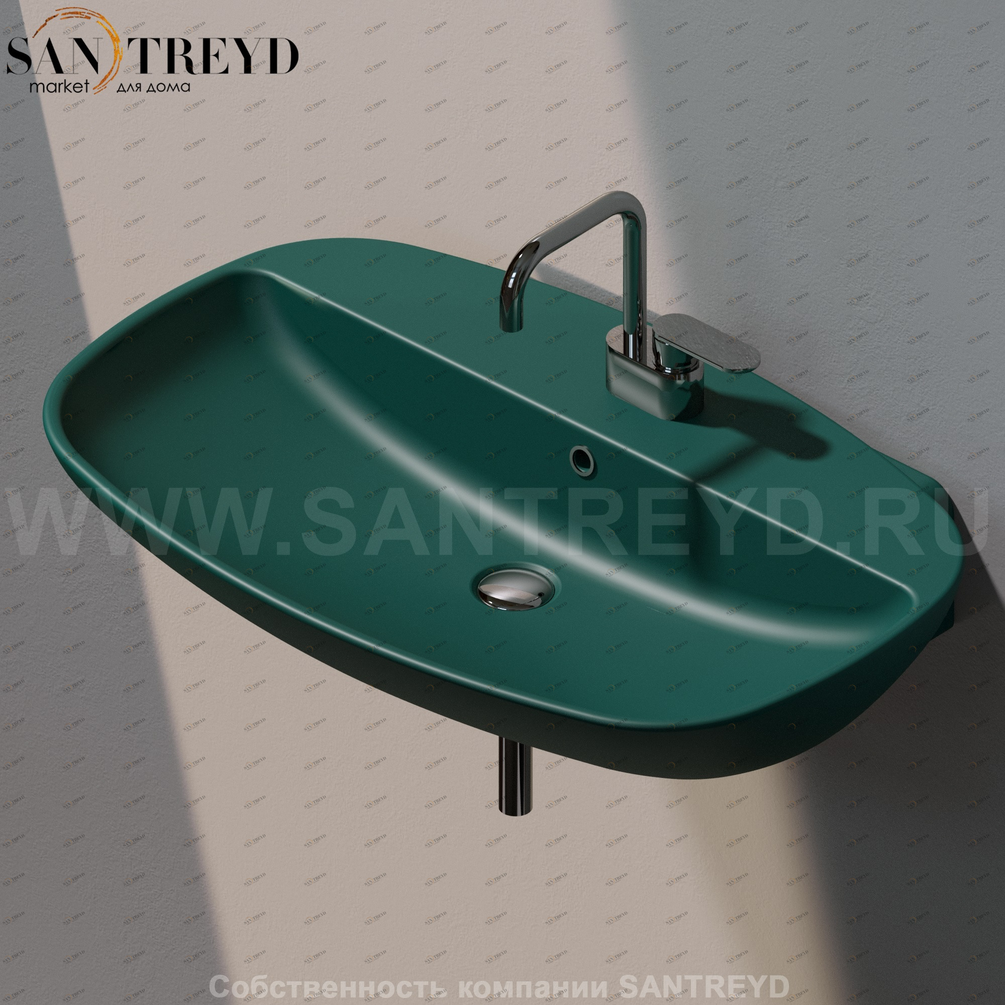 ND5081.5020 Подвесная раковина настенная прямоугольная Ceramica Flaminia Nuda