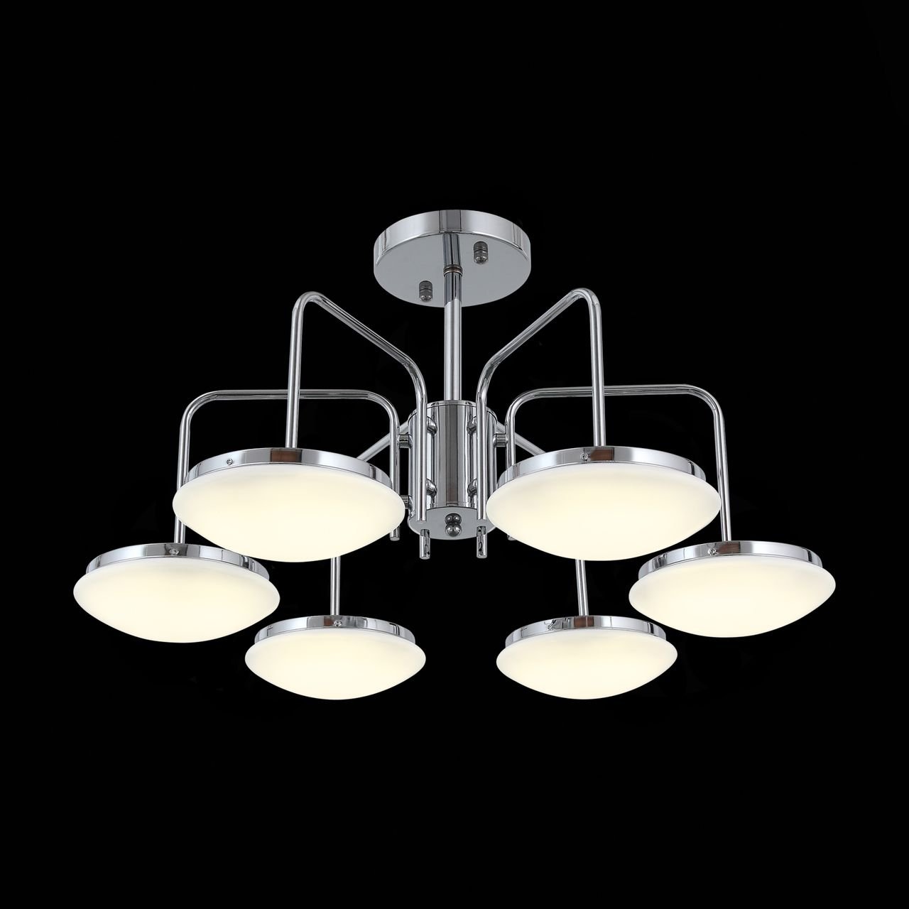 Потолочная светодиодная люстра ST Luce Pratico SLE120.102.06 белая ST LUCE PRATICO CHROME 109195 Белый  - Вид №2