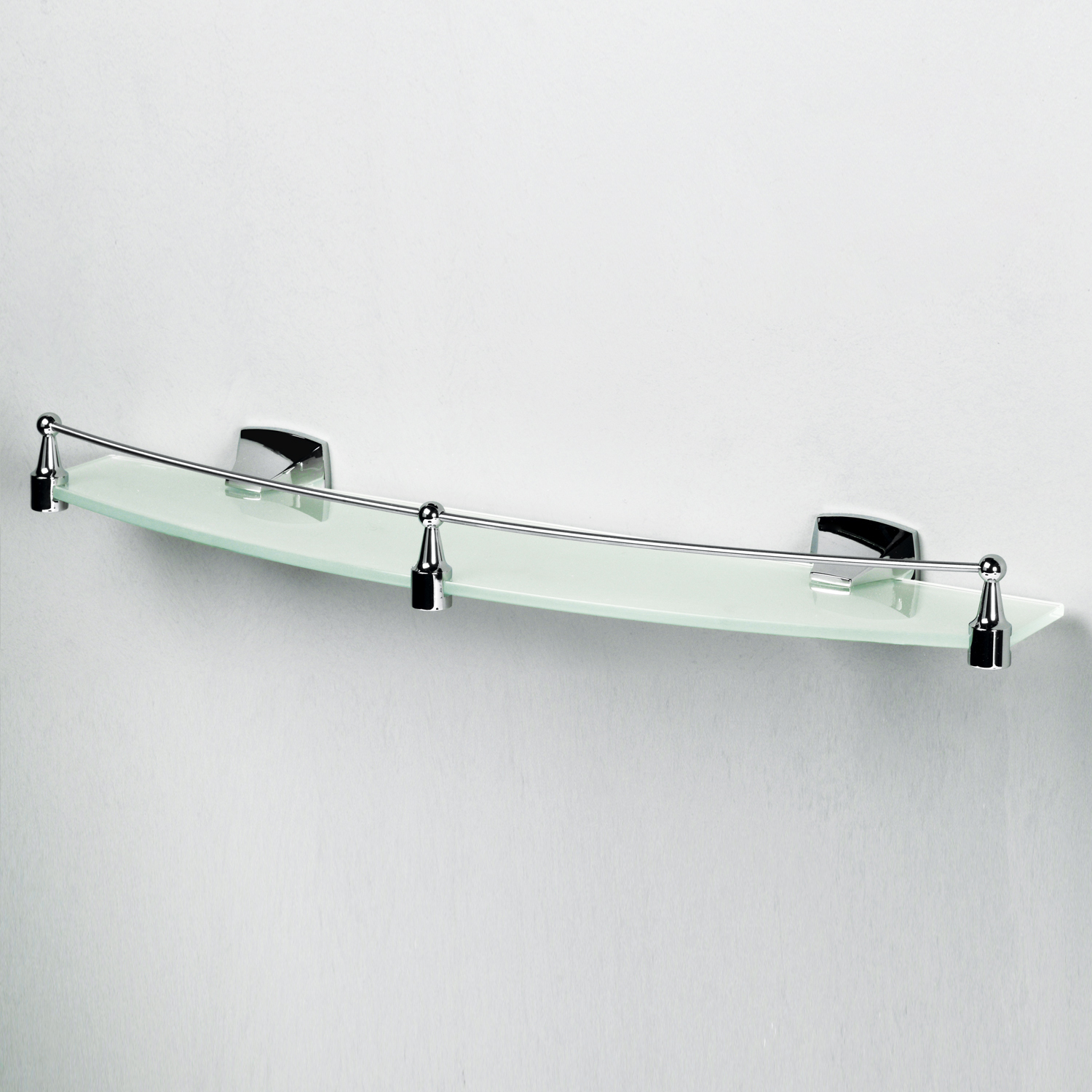 K-2544 Wern (ранее К-2524) Полка стеклянная с бортиком WasserKRAFT Wern K-2500 