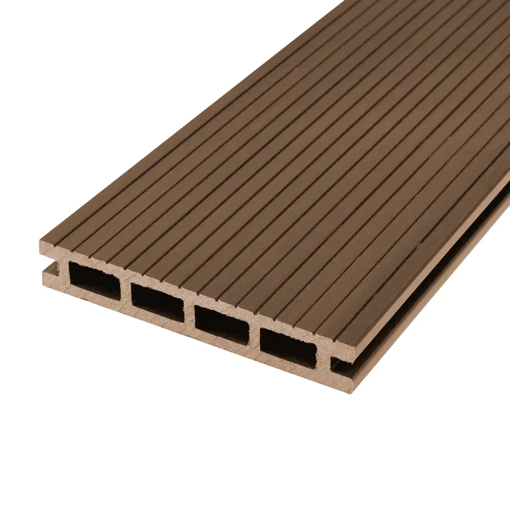 Террасная доска ДПК Прима Groentec цвет Дуб 3000x145x22 мм Вельвет 0.44 м² STLM-2107363 - Вид №1