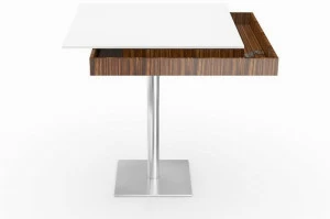 Ronald Schmitt Квадратный обеденный стол из стали Apollo