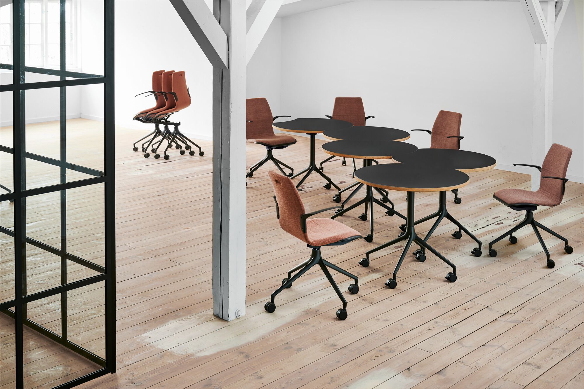 Круглый стол с деревянным откидным верхом Howe AS series ARCH-00098336 - Вид №11