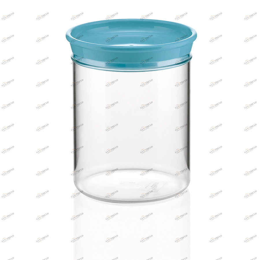 Банка пластиковая для сыпучих продуктов 1 л синяя Forme casa GUZZINI  00-3871061 Прозрачный;синий 