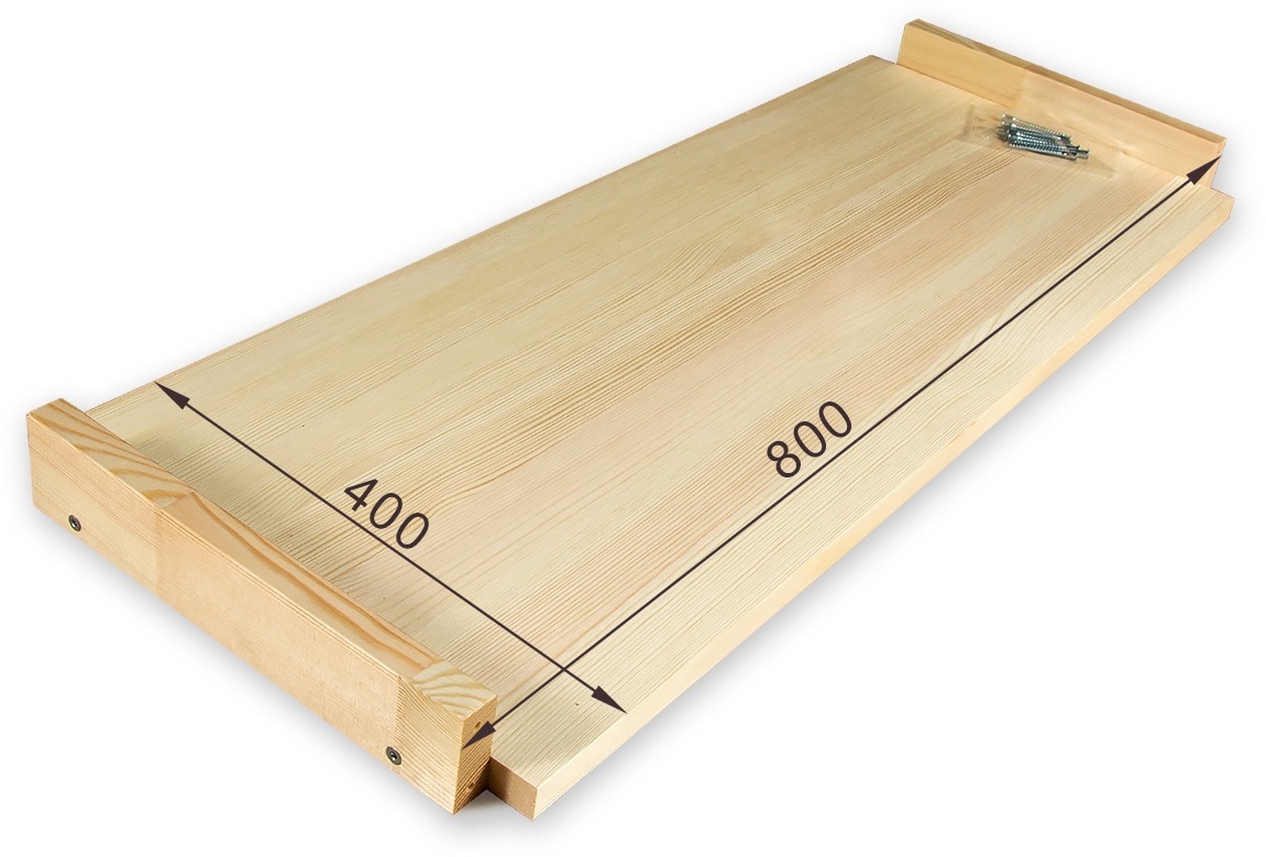 91037961 Полка для стеллажа 80x5x40 см дерево цвет бежевый STLM-0452331 ТДВ