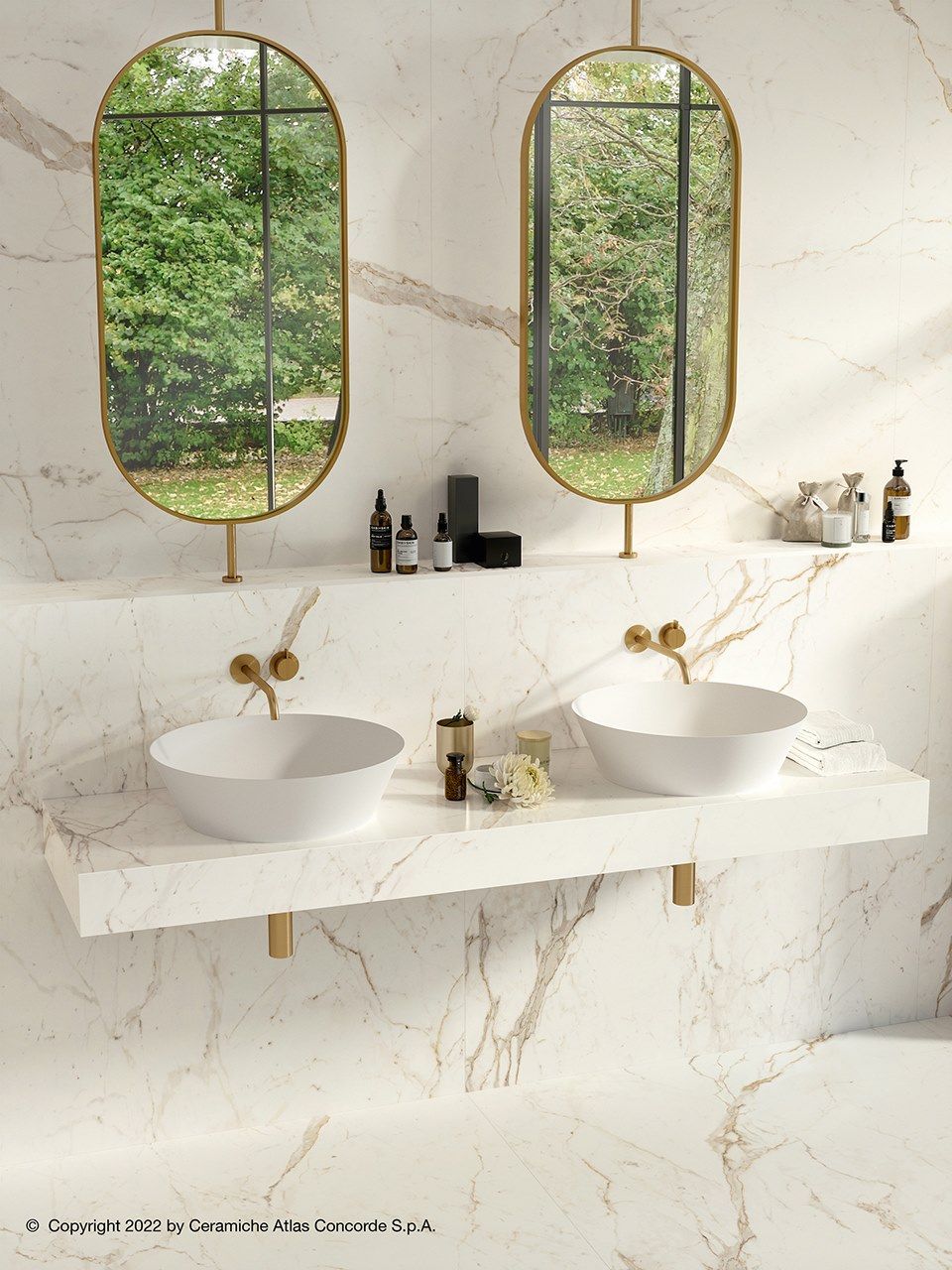 Столешница из керамогранита для двойной раковины Atlas Concorde Habitat Contract ARCH-00110367 - Вид №10