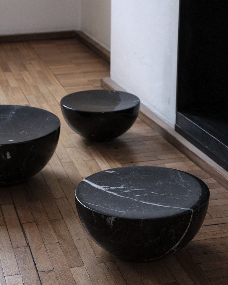 Низкий стул из черного мрамора Marquina Michael Anastassiades MEDITATION ARCH-00138652 - Вид №3