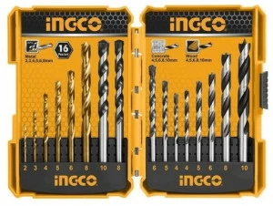 INGCO ITALIA Набор сверл по металлу / стене / дереву