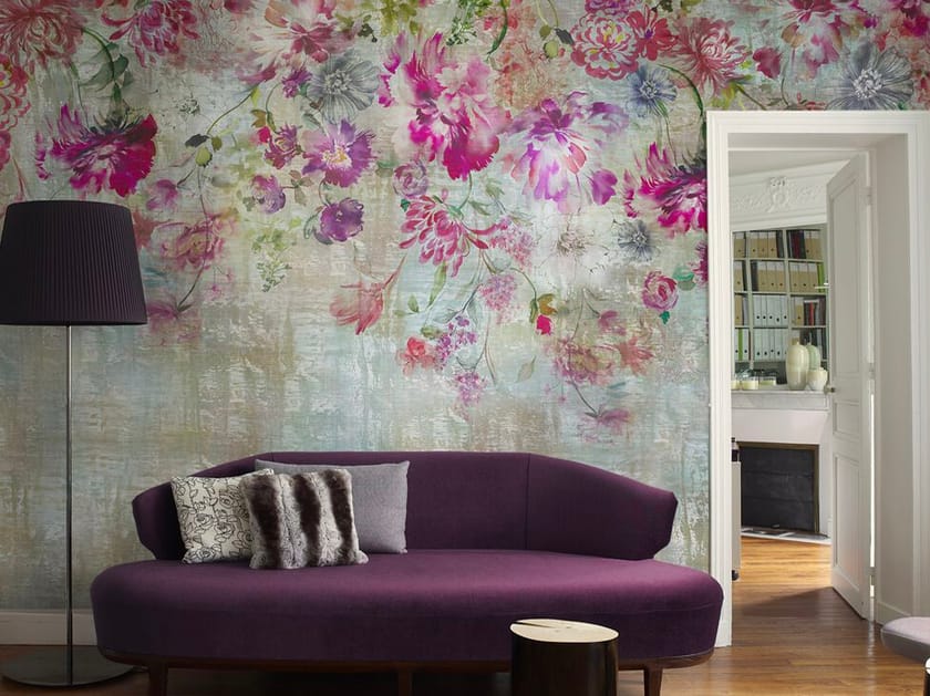 Обои с цветочными мотивами Jannelli&Volpi CASCATA DI FIORI ARCH-00113175