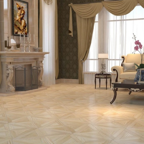 Модульный паркет Da Vinci Давид Ясень Натур (Гладкая) 547х547 мм 2600600103 - Вид №1