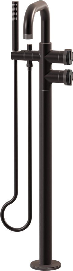 E-11557-R1MBK-L1GM-GM Смеситель напольный отдельностоящий (внешняя часть) GRAFF MOD+