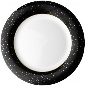Тарелка DUTCH ROSE Sparklin Black 26 см