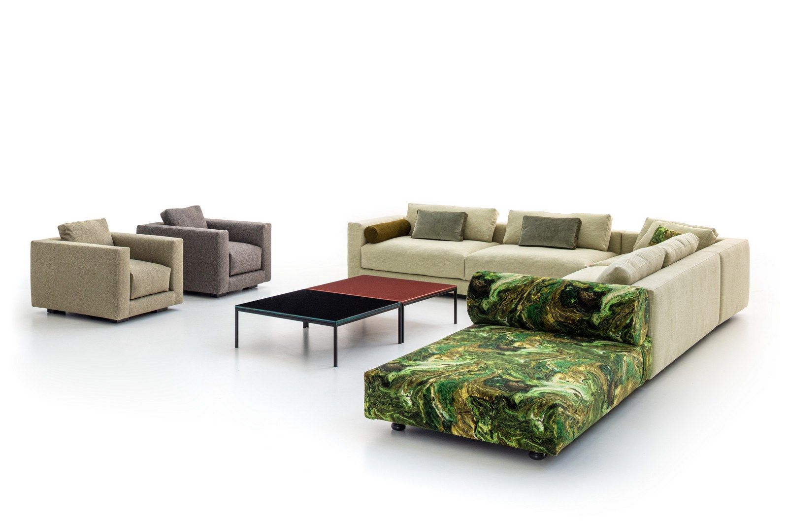 Тканевый диван с полуостровом MOROSO Salon Nana ARCH-00014690 - Вид №10