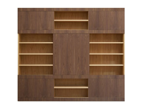 Деревянный книжный шкаф