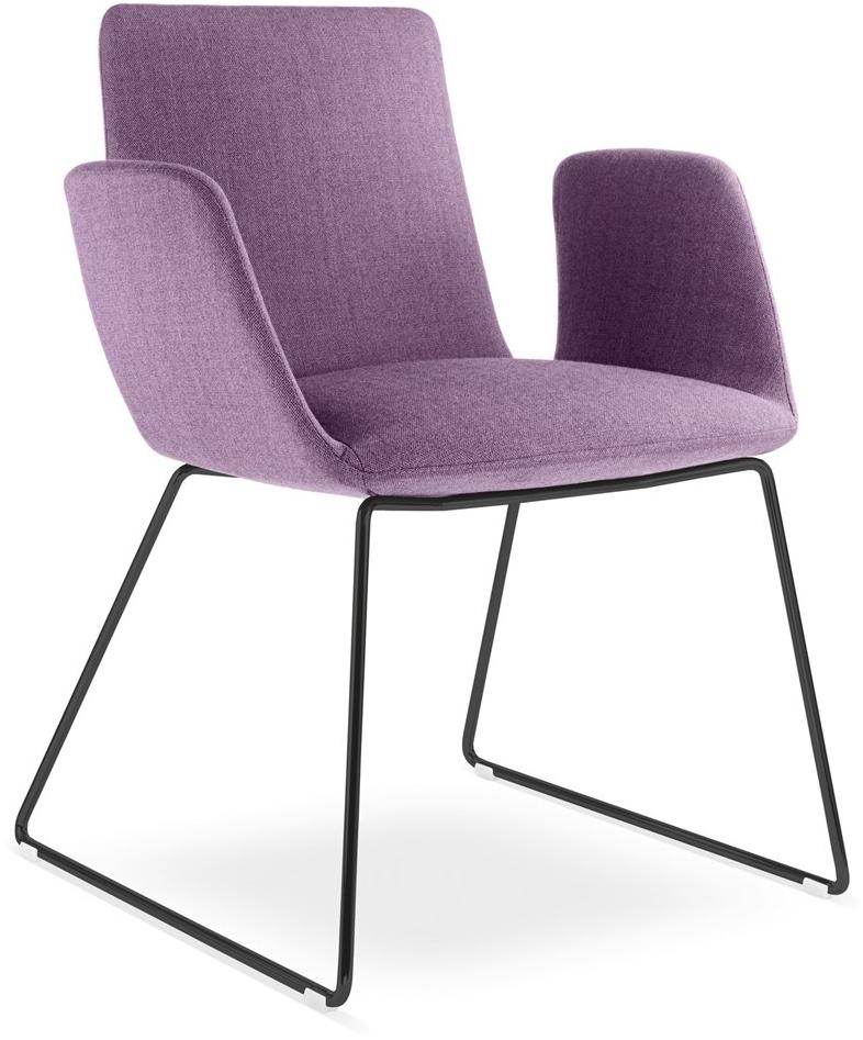 LD Seating Тканевый стул на санках с подлокотниками Harmony modern 870-n - Вид №3