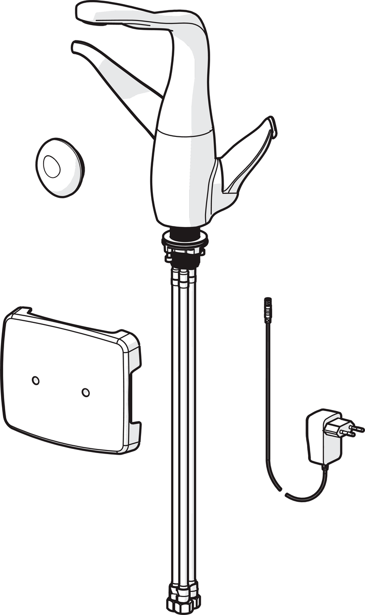 Oras 8225F Смеситель для кухни с клапаном, 230/12 V 8225F ALESSI Swan By Хром  - Вид №2