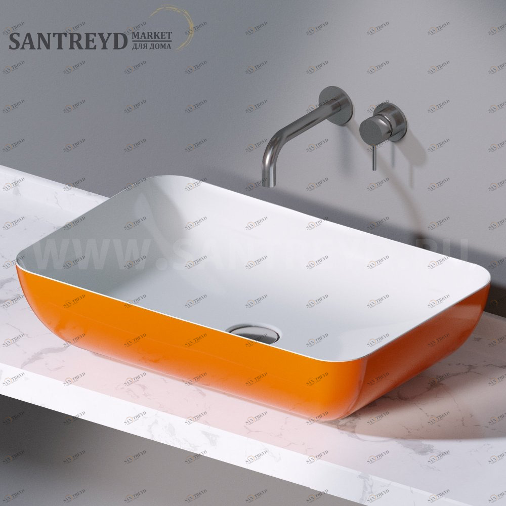 L603214 Накладная раковина на столешницу  прямоугольная A. e T. Italia ELITE AeT ITALIA