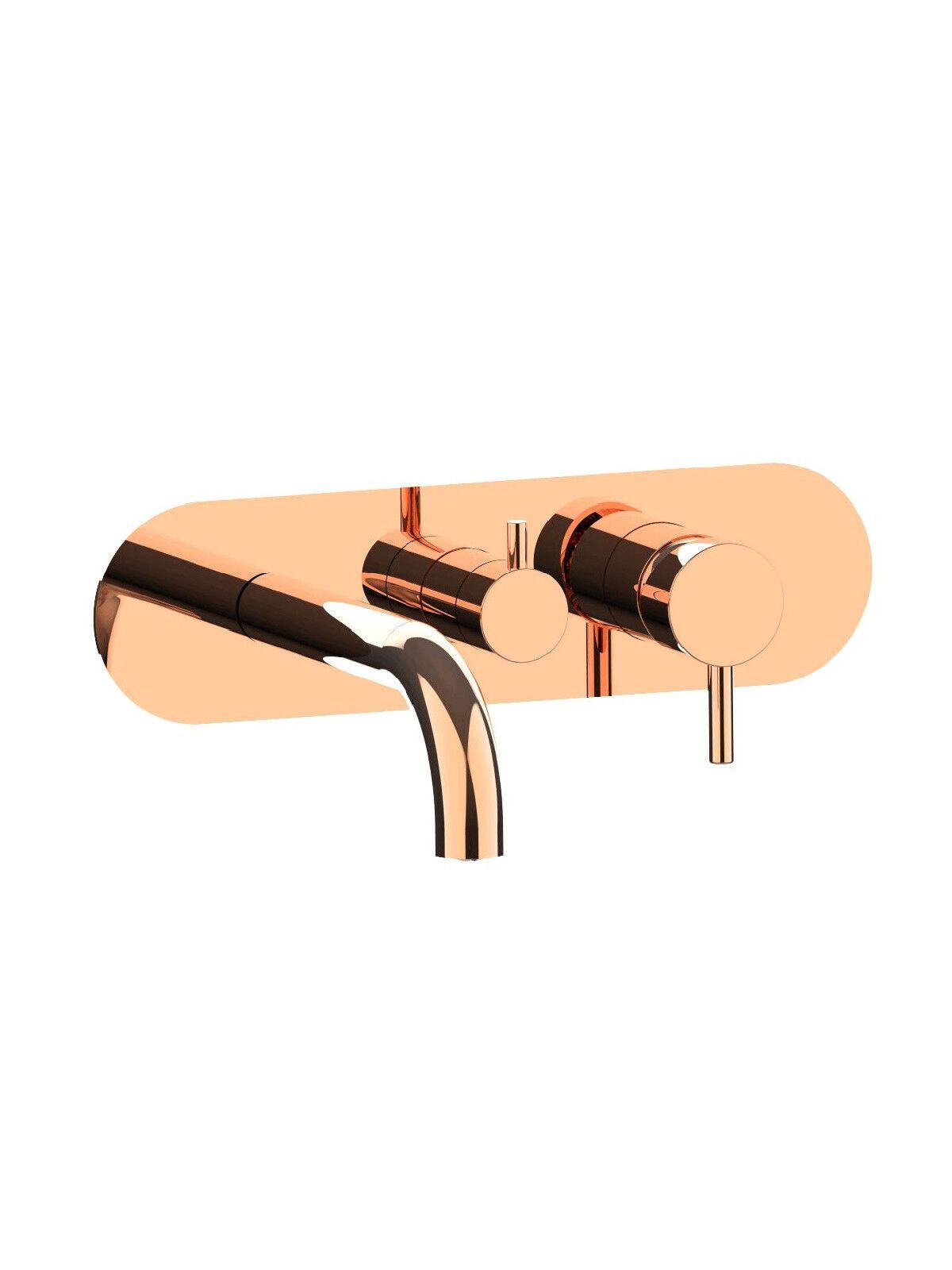 Настенный смеситель для ванны с 3 отверстиями с пластиной Rubinetterie Frattini отдельная эстетика ARCH-00025332 - Вид №23