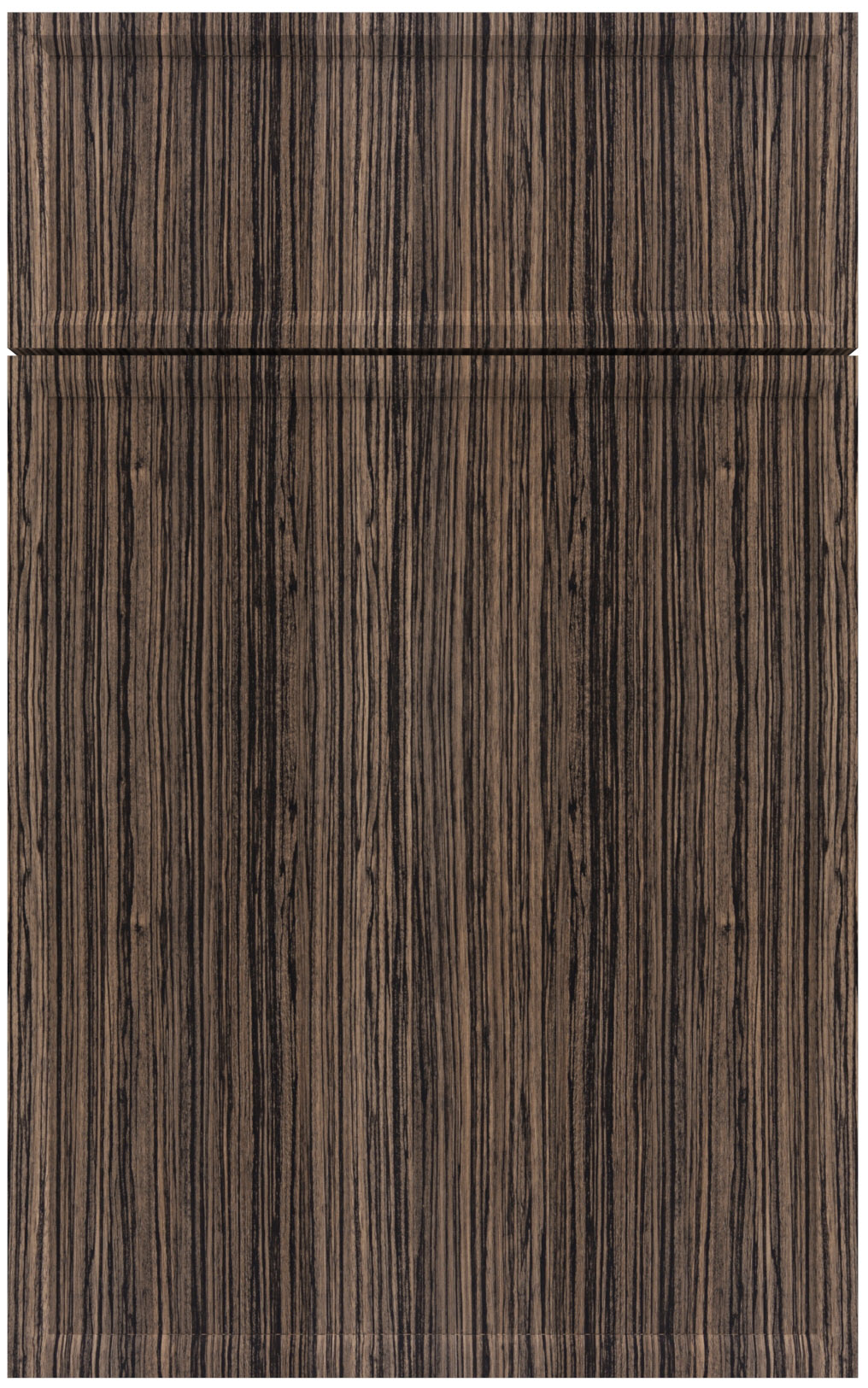 Фасады для кухни Модерн Фрезеровка «Модена» Зебрано темное №119 SIDAK SIST349-11029