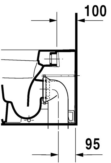2150090000 Приставной унитаз напольный Белый Duravit Durastyle Германия - Вид №7