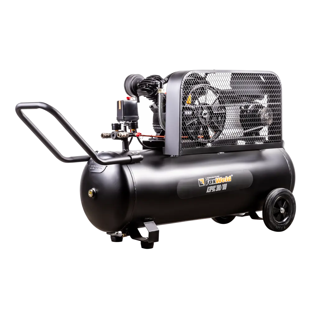 Компрессор масляный АЭРУС 2,2 кВт с ременным приводом 100 л 15308770 STLM-0005673 - Вид №3