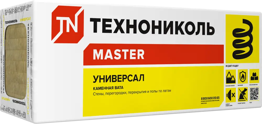 89364487 Утеплитель Технониколь Универсал 50 мм 12 плит 600x1200 мм 8.64 м² STLM-1018443