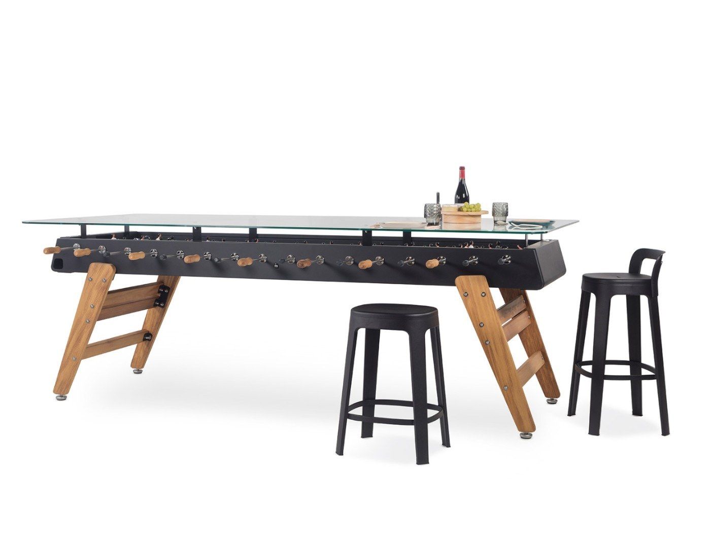 Прямоугольный обеденный стол из стали и стекла RS Barcelona RS MAX ARCH-00011590 - Вид №4