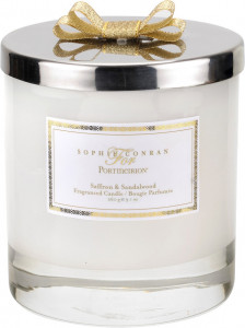 10615098 Portmeirion Свеча в банке с крышкой Portmeirion "Софи Конран" 9см (шафран,сандаловое дерево) Воск