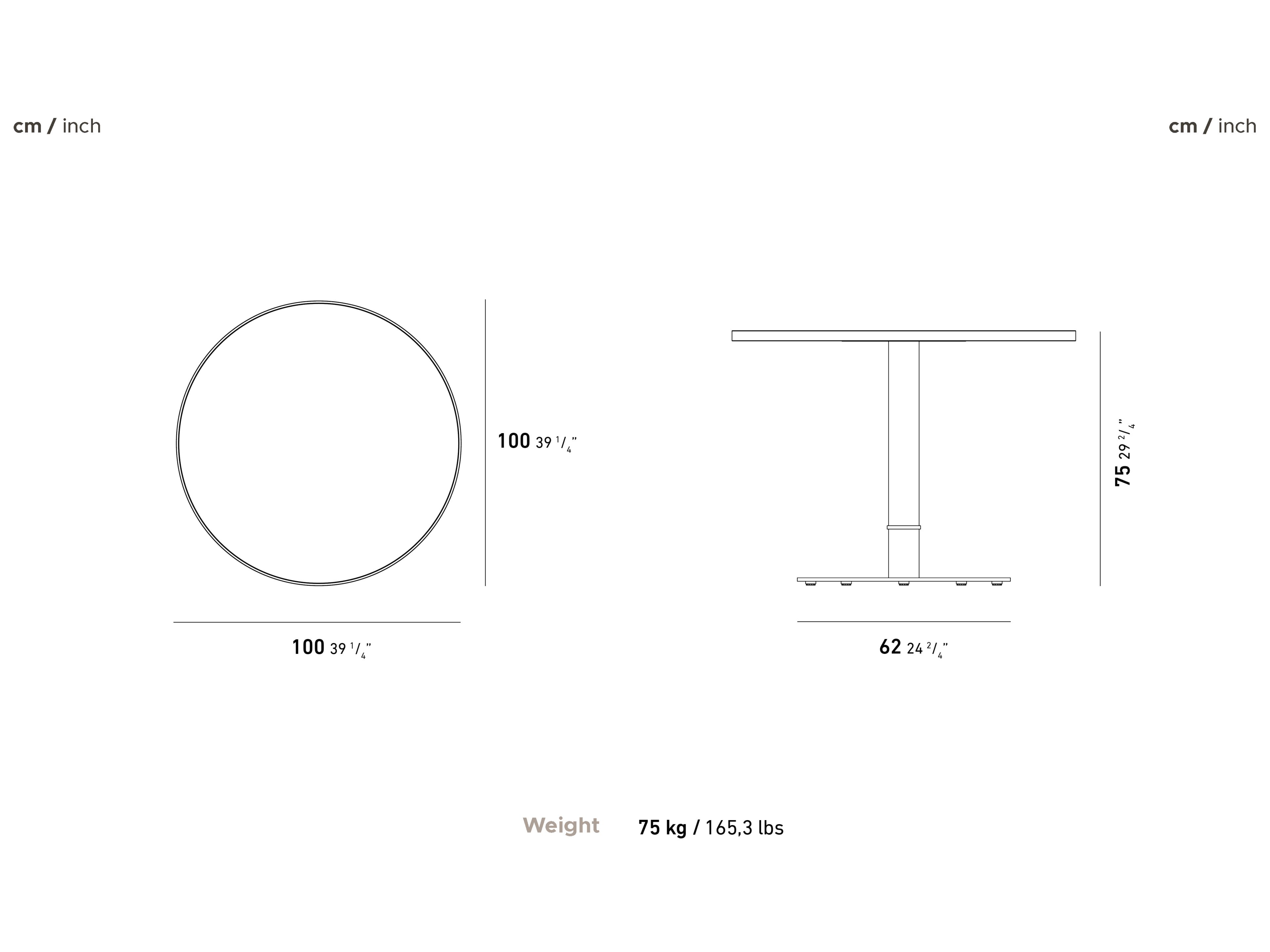 Круглый садовый стол из натурального камня YAAZ Anka ARCH-00107901 - Вид №5