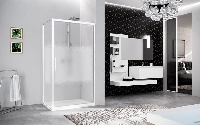 NOVELLINI Угловая душевая кабина с поворотной дверцей Kuadra 2.0 sun-id-1487817 - Вид №1