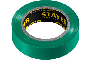 15886617 Изолента ПВХ Protect-10 10м 0,13х15 мм, зеленая 12291-G STAYER