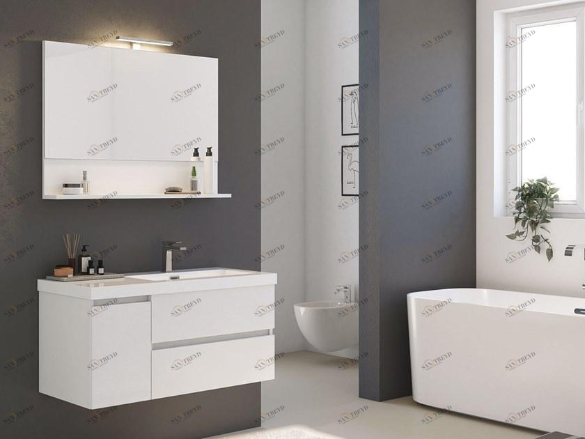 LEGNOBAGNO Тумба под умывальник подвесная с дверцами с ящиками Express sun-id-1346955