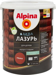 84586786 Лазурь акриловая рябина 0.9 л STLM-0052369 ALPINA